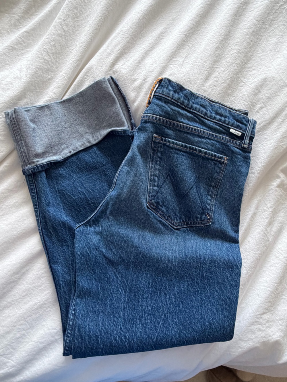 Mother Denim - Checkerboard Duster Flood Cuff Jeans